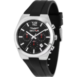 Orologio Crono Nero Cinturino Nero Uomo Sector R3271301001