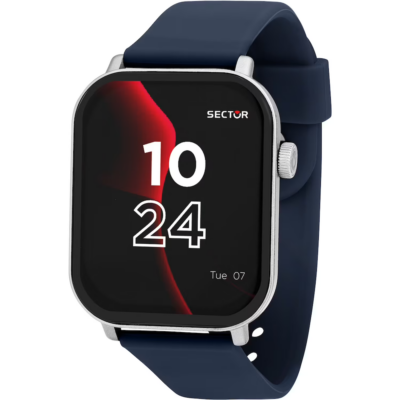 Smartwatch uomo blu con cinturino in silicone firmato sector idea regalo per lui R3251552002