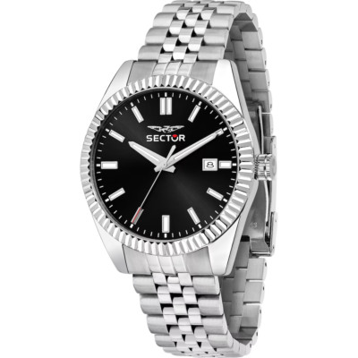 Orologio uomo jubilee solo tempo nero idea regalo per lui sector economico R3253240015