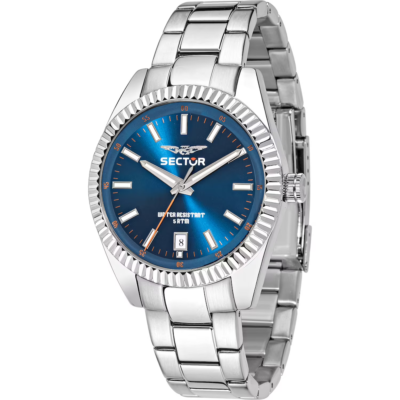 Orologio uomo quadrante blu uomo idea regalo per lui sector R3253476002