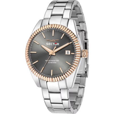 Orologio uomo quadrante grigio idea regalo per lui sector R3253240009
