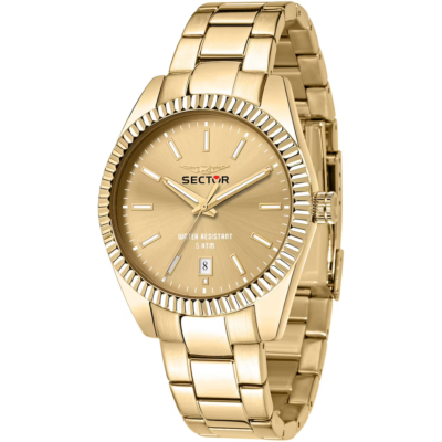 Orologio uomo solo tempo dorato idea regalo per lui sector economico R3253240026