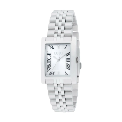 Orologio donna rettangolare liu jo maglia jubilee silver collezione petite idea regalo per lei orologio rettangolare moda TLJ2648
