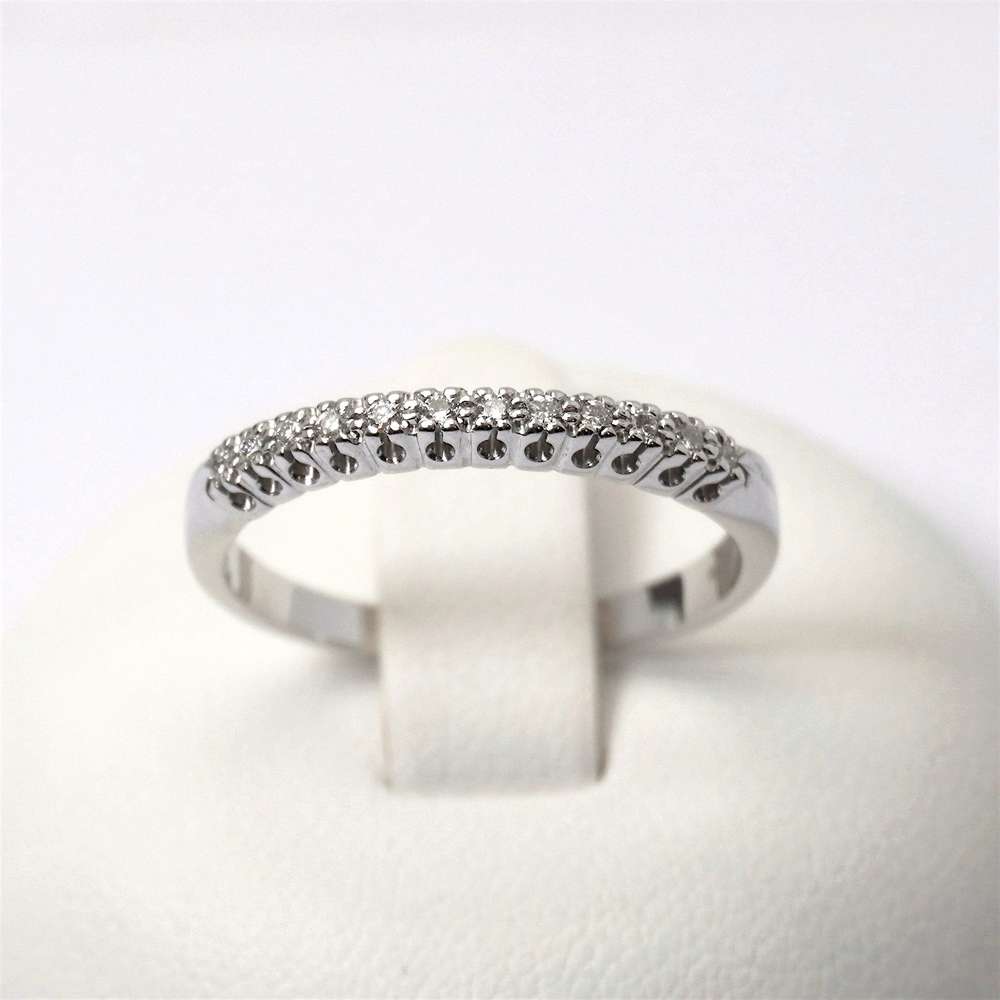 12 veretta giorgio visconti prezzo diamanti oro bianco gioelleria bari ab preziosi balzano AB15312A Anello Veretta di Diamanti 0.08ct Giorgio Visconti - immagine 1