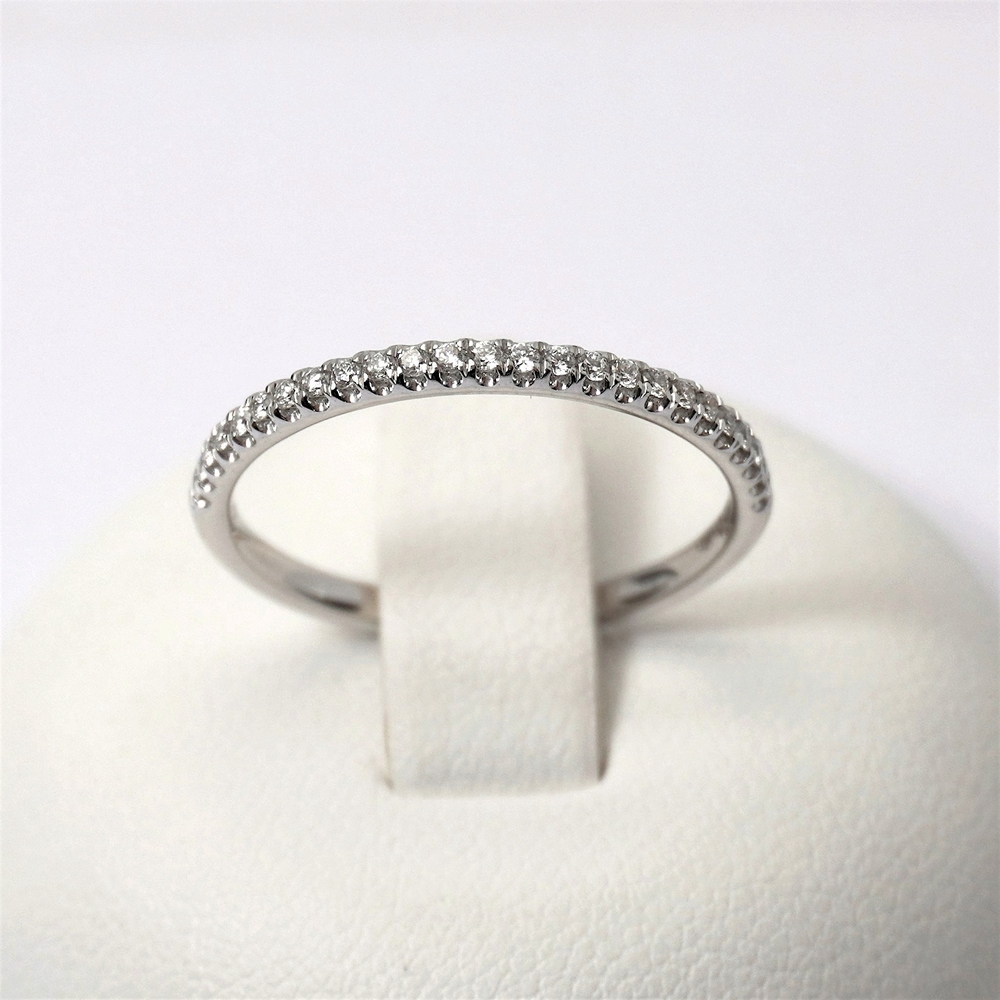 8 anello veretta prezzo giorgio visconti diamanti oro bianco ab preziosi balzano gioielleria bari ABX15821 Anello Veretta di Diamanti 0.14ct Giorgio Visconti - immagine 1