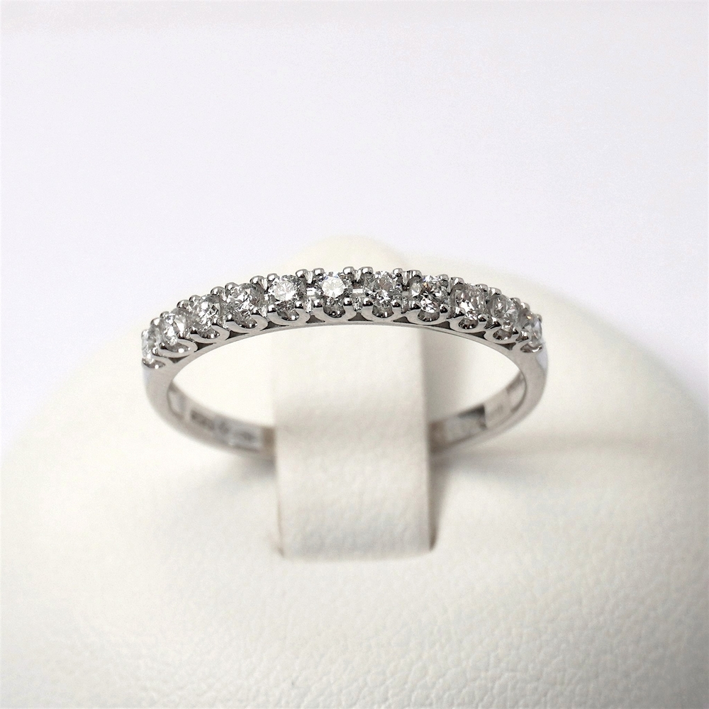 9 giorgio visconti anello veretta diamanti gioielli donna ab preziosi balzano gioielleria bari AB15980C Anello Veretta di Diamanti 0.28ct Giorgio Visconti - immagine 1