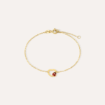 Bracciale con Cuore e Coccinella in Oro Giallo 9kt Stroili Mon Petit