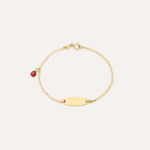 Bracciale con Targhetta in Oro Giallo 9kt e Coccinella Stroili Holy