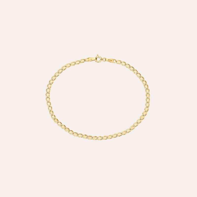 Bracciale maglia traversino in oro giallo 9kt idea regalo stroili oro 1435933