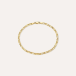 Bracciale Maglia Occhio di Pernice in Oro Giallo 9kt Stroil L'homme Or