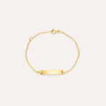 Bracciale con Targhetta in Oro Giallo 9kt Bimbo Stroili Holy