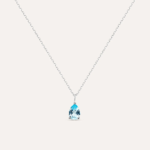 Collana con Topazio Taglio Goccia Oro Bianco 9kt Stroili Amélie