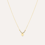 Collana Cuore e Sfere Lavorate Bicolore in Oro 9kt Stroili Mon Petit
