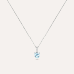 Collana con Topazio Taglio Cuore Oro Bianco 9kt Stroili Amélie