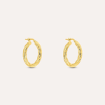 Orecchini Cerchio Ondulati in Oro Giallo 9kt Stroili Toujours