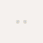 Orecchini Punto Luce Zircone Bianco 4mm Oro Giallo 9kt Stroili Bon Ton