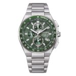 Orologio Radio Controllato Verde Super Titanio Uomo Citizen AT8396-53X