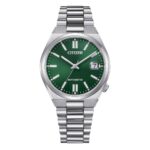 Orologio Solo Tempo Automatico Verde Uomo Citizen Tsuyosa NJ0200-50X