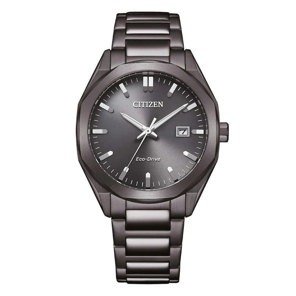 Orologio solo tempo uomo finitura grey metropolitan idea regalo per lui BM7625-80H Orologio Eco Drive Ottagonale Grigio Citizen Metropolitan BM7625-80H - immagine 1